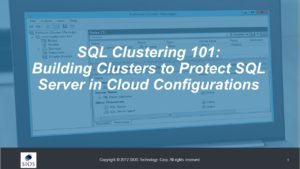 SQL Clustering 101