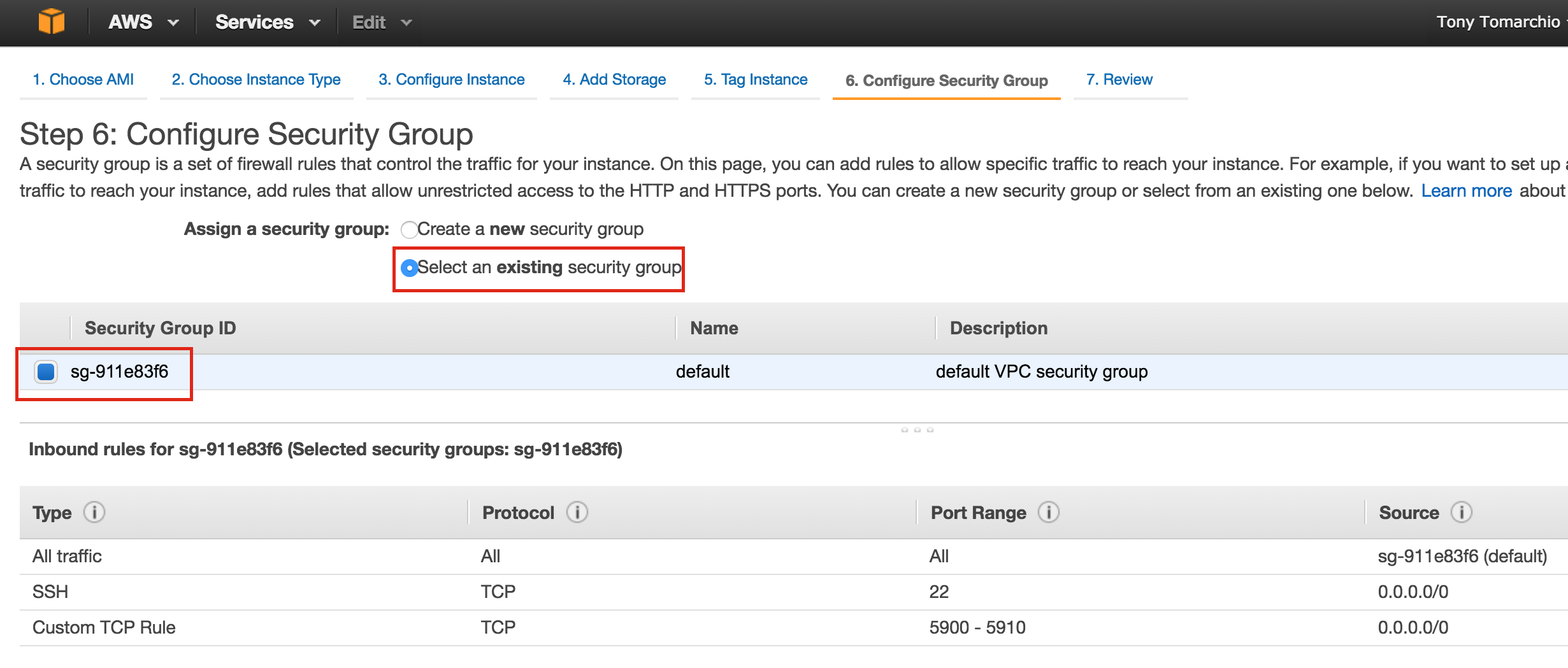 Source range. Edit Inbound Rules AWS. In the first instance. Please select an existing Port.