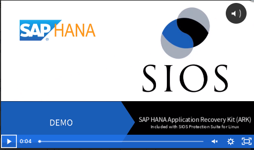 High Availability for SAP HANA