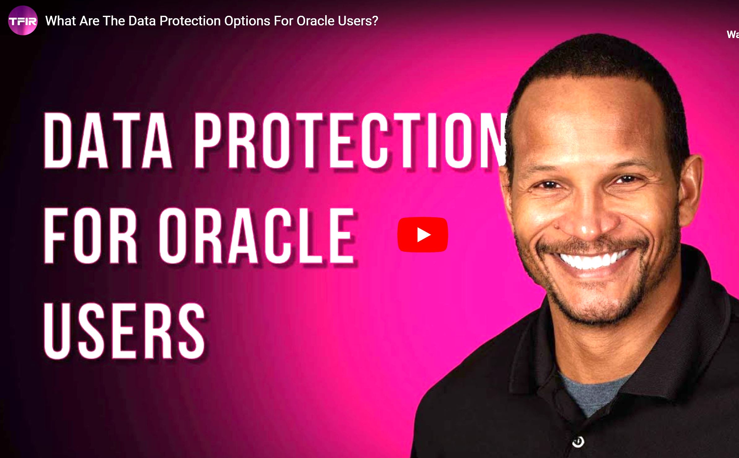 Options for Oracle High Availability