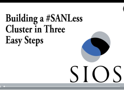 Building a Sanless Cluster in Three Easy Steps